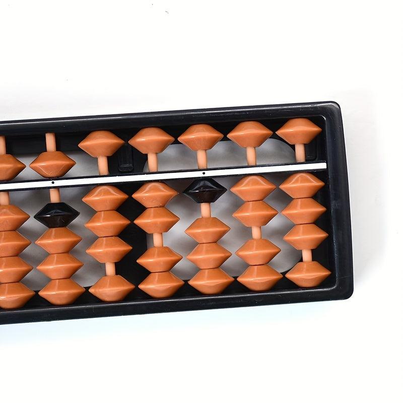 Children's Abacus 138 Beads 7 Rows Brown Beads Mental Arithmetic