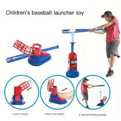 Kids' Baseball Launcher Set for Active Indoor & Outdoor Fun