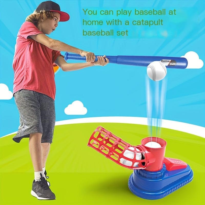 Kids' Baseball Launcher Set for Active Indoor & Outdoor Fun