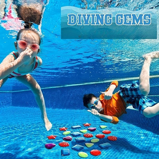 Colorful Diving Gem Pool Toys for Outdoor Summer Fun