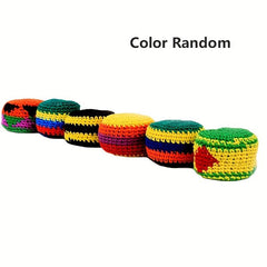 1pc Knitted Juggling Sacks Kick Balls For Kids Wool Footbag Sandbag