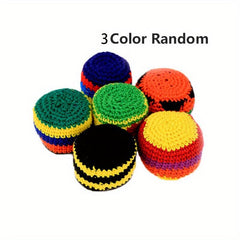1pc Knitted Juggling Sacks Kick Balls For Kids Wool Footbag Sandbag