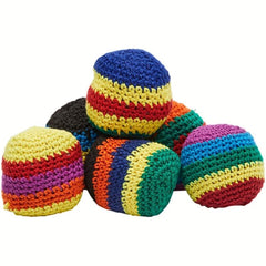 1pc Knitted Juggling Sacks Kick Balls For Kids Wool Footbag Sandbag