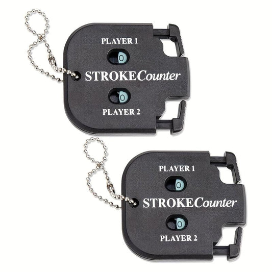 Golf Score Indicator 2 Player Stroke Counter Handheld Scorer Mini Digits Square