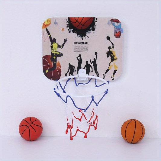 Small Basketball Trainer Indoor Needle Hole Hanging Suction Cup Basket