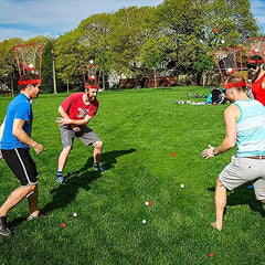Head Hoop Basketball Party Game for Kids & Adults - Adjustable Net Headband