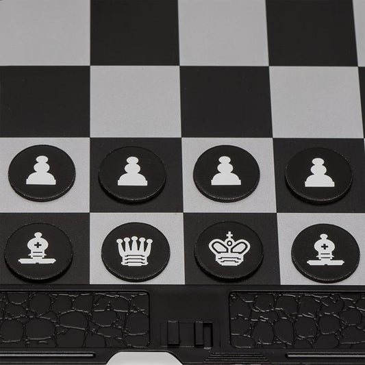 Portable Magnetic Chess Set Thin & Foldable
