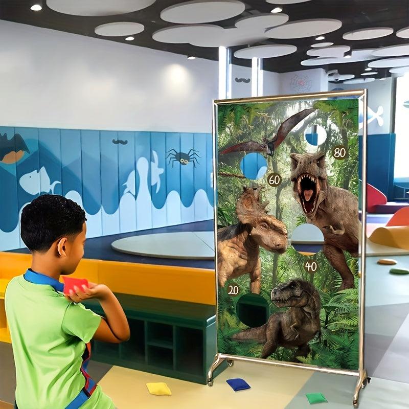 Dinosaur Theme Beanbag Toss Game Set for Kids Party