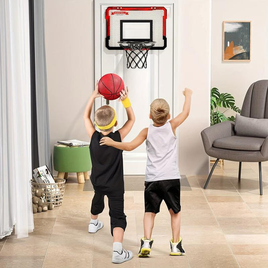 Kids Indoor Basketball Stand Set with 2 Mini Basketballs