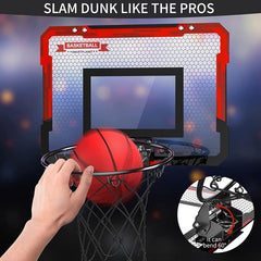 Kids Indoor Basketball Stand Set with 2 Mini Basketballs