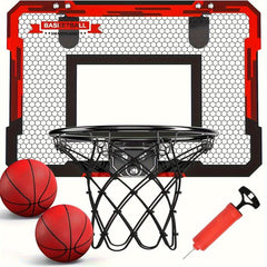 Kids Indoor Basketball Stand Set with 2 Mini Basketballs