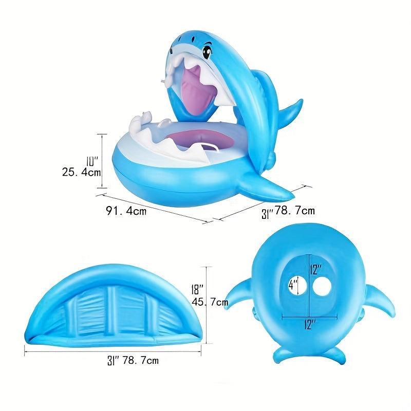 Cartoon Big Shark Inflatable Swimming Ring