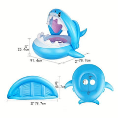 Cartoon Big Shark Inflatable Swimming Ring