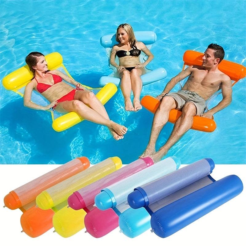 Summer Inflatable Floating Row Swimming Pool Water Hammock Air Mattresses Bed