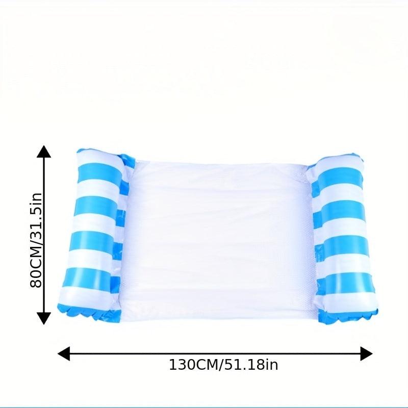 Inflatable Floating Row Pool Hanging Net Floating Row Water Clamp Net Recliner