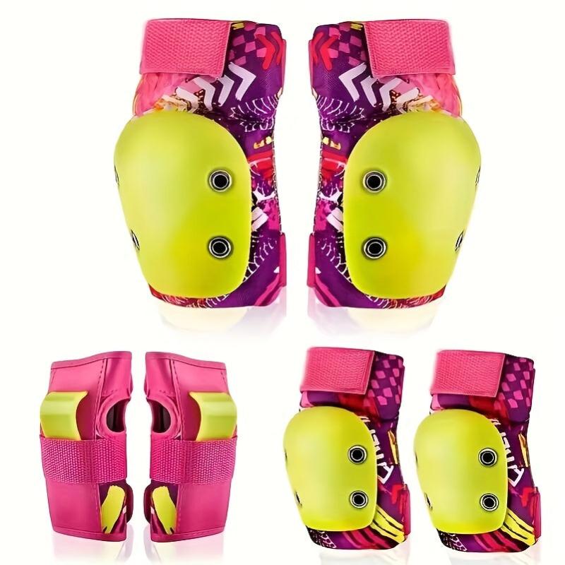 Youth Protective Gear Set - Impact Resistant Shell, Thickened Padding - 6pcs