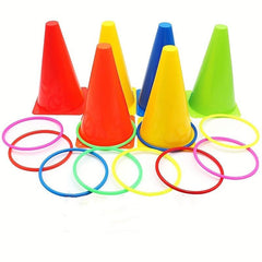 Carnival Outdoor Games Combo Set, Bean Bags Ring Toss Game for Kids & Adults