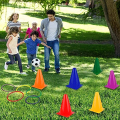 Carnival Outdoor Games Combo Set, Bean Bags Ring Toss Game for Kids & Adults