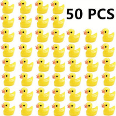 Mini Resin Ducks for Slime Charms DIY Craft Micro Landscape Garden Dollhouse