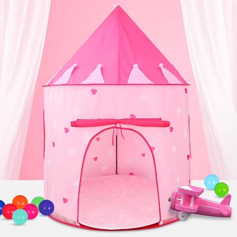 Pink Hearts Kids Tent Indoor Game Crawling House Baby Play Toy Tent