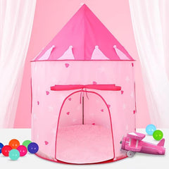 Pink Hearts Kids Tent Indoor Game Crawling House Baby Play Toy Tent