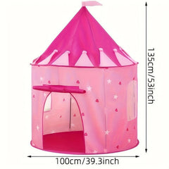 Pink Hearts Kids Tent Indoor Game Crawling House Baby Play Toy Tent