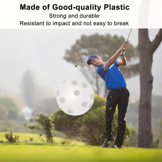 10pcs Golf Ball Practice Ball Indoor/Outdoor Plastic Swing Training