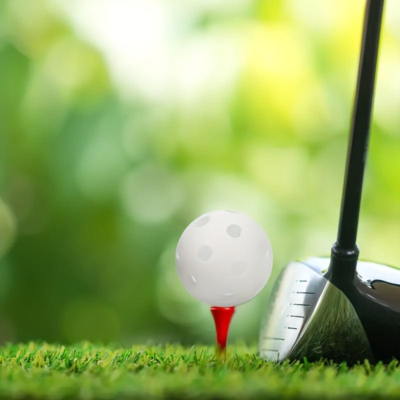 10pcs Golf Ball Practice Ball Indoor/Outdoor Plastic Swing Training