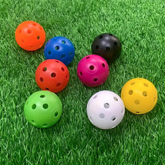 10pcs Golf Ball Practice Ball Indoor/Outdoor Plastic Swing Training