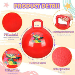 18inch Bounce Ball Jump Bounce Ball With Handle Hippie Jump Ball