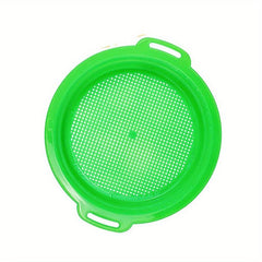 1pc Sand Sifters Sieves 8 6in Shark Tooth Sifters Handles Beach Green
