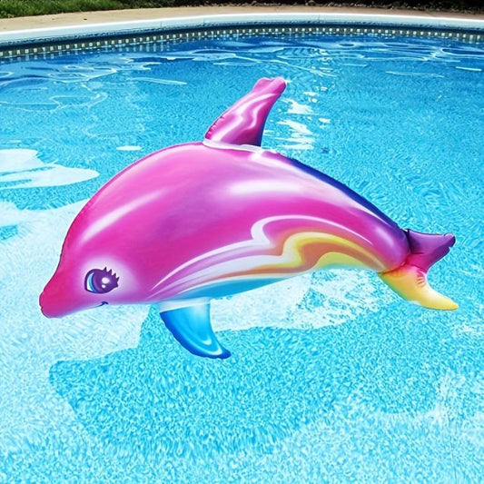 Multicolor Inflatable Dolphin Large Water Party Toy