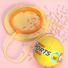 Kids Luminous Bouncing Ball Night Light Flashing Foot Hoop Swing Ball