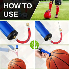 Portable Air Pump Inflator Kit For Sports Ball