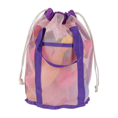 Large Mesh Beach Bag Tote Bucket Net Bag Beach Toy Storage Bag