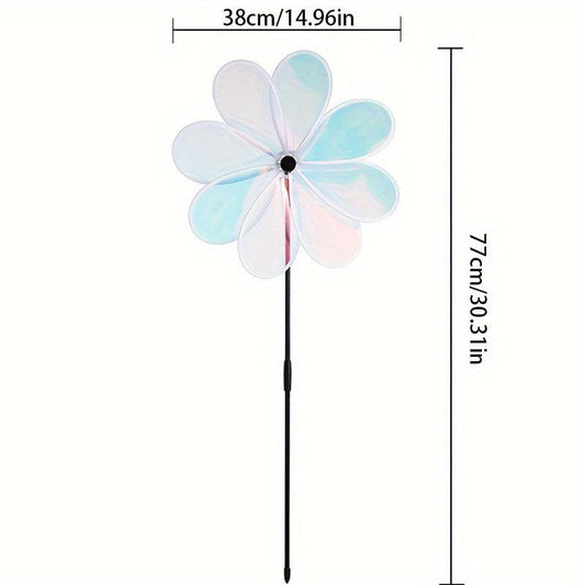 8 Film Windmill For Driving Birds Outdoor Decoration