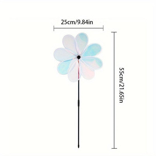 8 Film Windmill For Driving Birds Outdoor Decoration