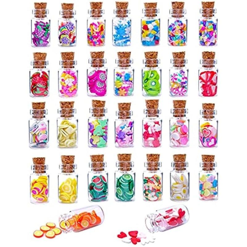 30pcs Dollhouse Food Jar Glass Bottle 1 12 Pretend Play Toy Doll House Kitchen