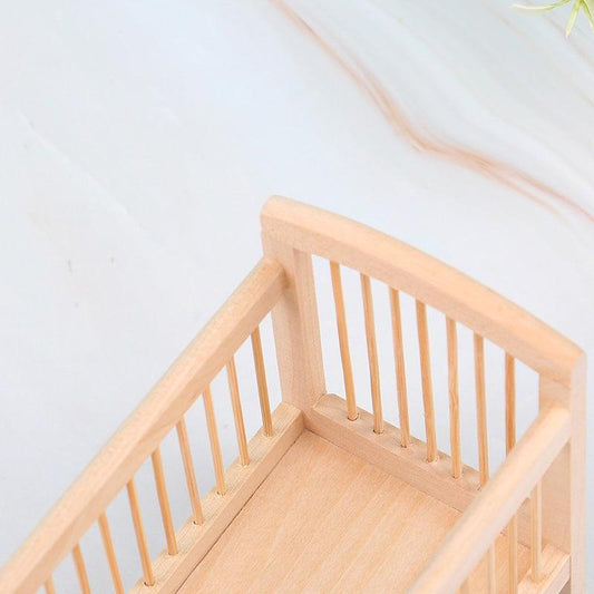 1:12 Dollhouse Crib Model DIY Furniture Decor