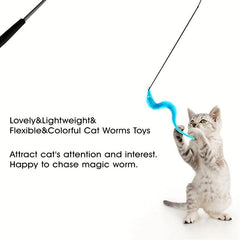 6pcs Magic Worms Toy On String Party Gift Carnival Christmas Gift