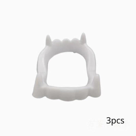 3pcs Denture Props Horror Vampires Threat Toys