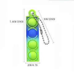 Pop Fidget Toy Keychain Bulk Pack - Stress Relief Hand Toys Set