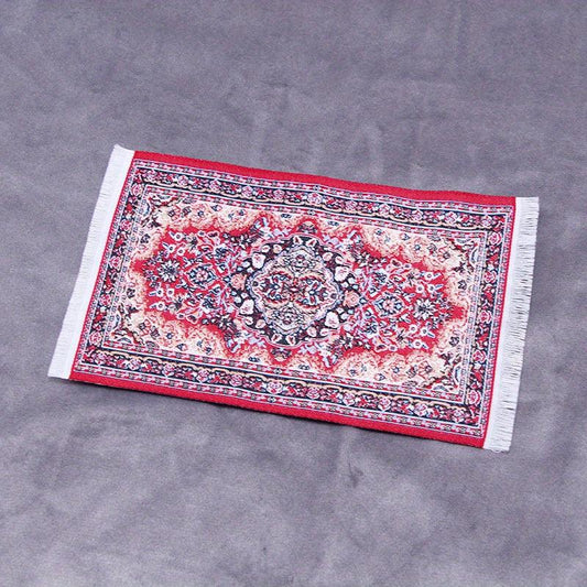 1pc Mini Dollhouse Floor Mat Scene Decoration Carpet
