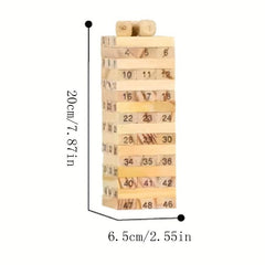 Jenga Classic Game With Hardwood Blocks Stacking Tower Game