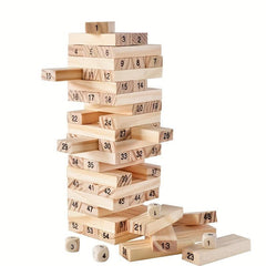 Jenga Classic Game With Hardwood Blocks Stacking Tower Game