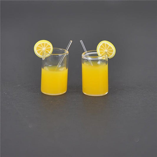 Mini Lemon Cup Ornaments for 1:12 Doll House Simulation