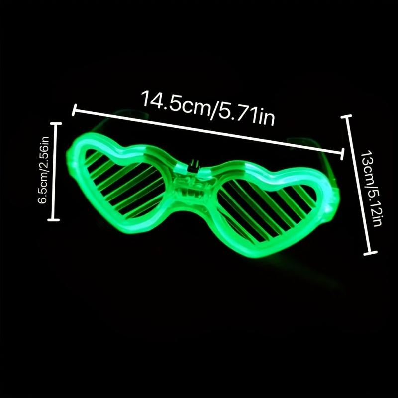 5pcs Glow in the Dark Luminous Glasses Party Decoration