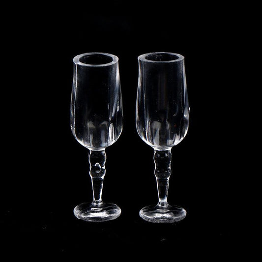 6pcs 1 12 Dollhouse Wine Glass Mini Goblet Cup Toy