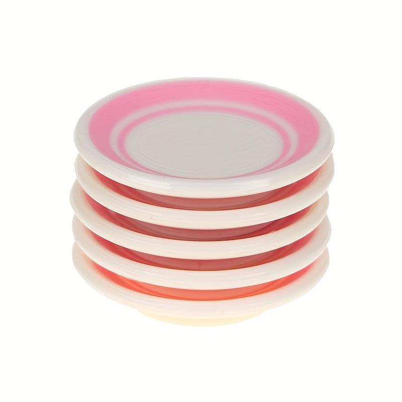 5pcs Mini Dinner Plates Dollhouse Scene Decoration