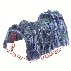 1pc Plastic 1:87 Scale Model Train Railway Cave Tunnels Sand Table Toy
